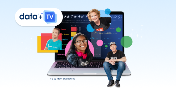 Composite image of Data + TV logo and viz authors